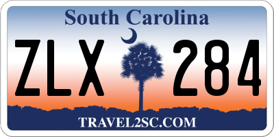 SC license plate ZLX284