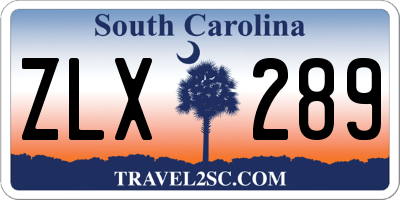 SC license plate ZLX289