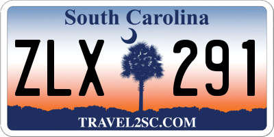SC license plate ZLX291