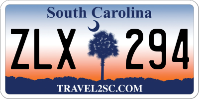 SC license plate ZLX294