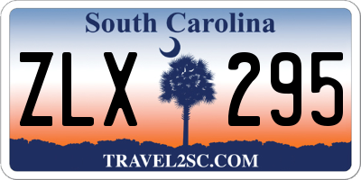 SC license plate ZLX295