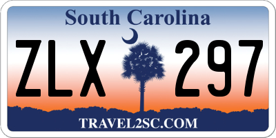 SC license plate ZLX297