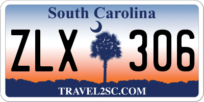 SC license plate ZLX306