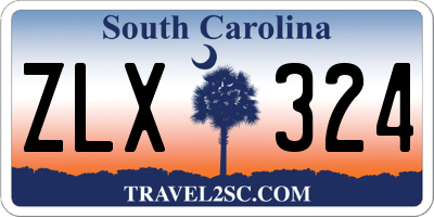 SC license plate ZLX324