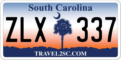 SC license plate ZLX337