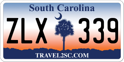 SC license plate ZLX339
