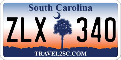 SC license plate ZLX340