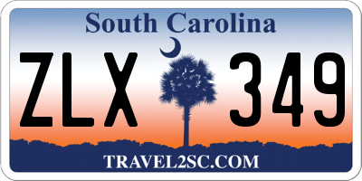 SC license plate ZLX349