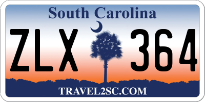 SC license plate ZLX364