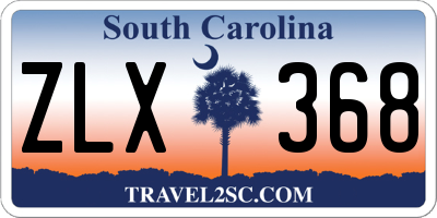 SC license plate ZLX368