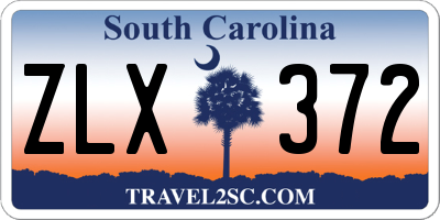 SC license plate ZLX372