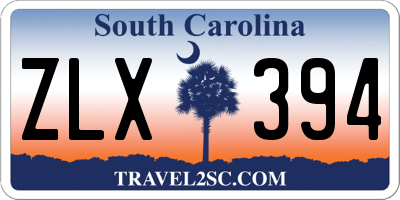 SC license plate ZLX394