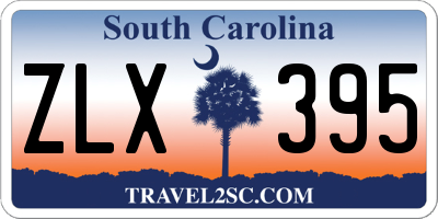SC license plate ZLX395