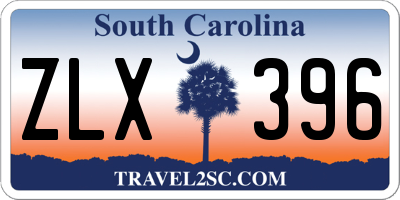 SC license plate ZLX396