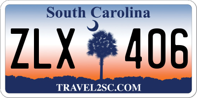 SC license plate ZLX406