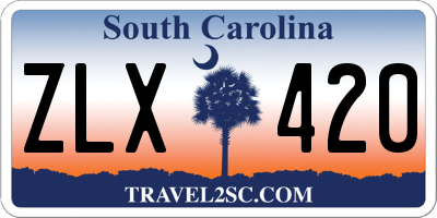 SC license plate ZLX420