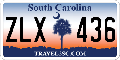 SC license plate ZLX436