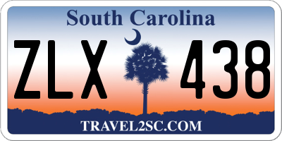 SC license plate ZLX438