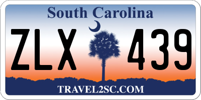 SC license plate ZLX439