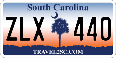 SC license plate ZLX440