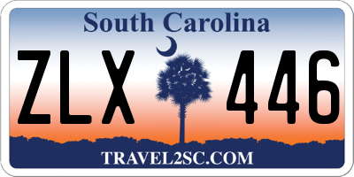 SC license plate ZLX446