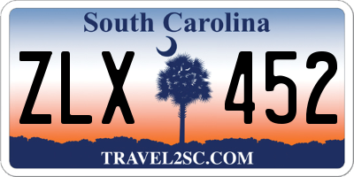 SC license plate ZLX452