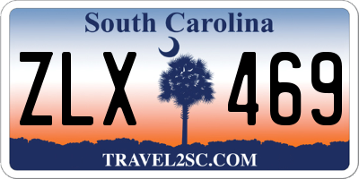 SC license plate ZLX469
