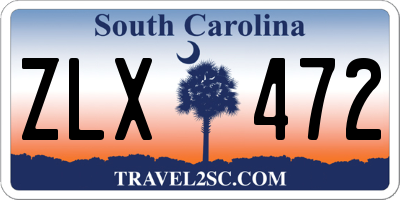 SC license plate ZLX472