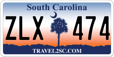 SC license plate ZLX474