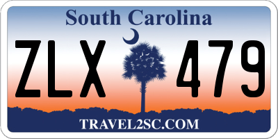 SC license plate ZLX479