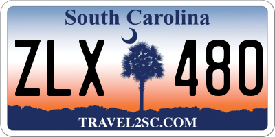 SC license plate ZLX480