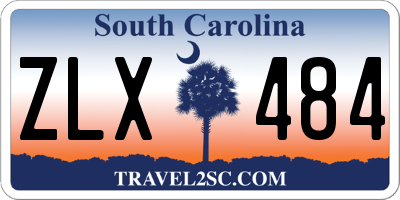 SC license plate ZLX484