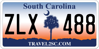 SC license plate ZLX488