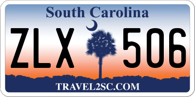 SC license plate ZLX506