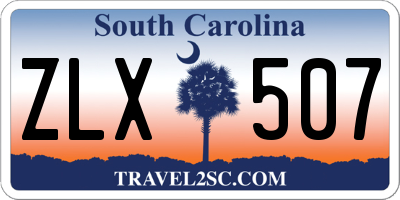SC license plate ZLX507