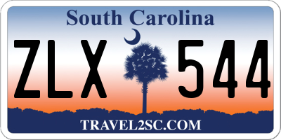 SC license plate ZLX544