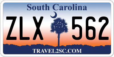SC license plate ZLX562