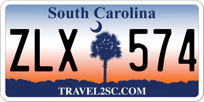 SC license plate ZLX574