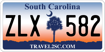 SC license plate ZLX582
