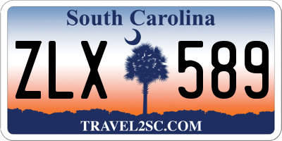 SC license plate ZLX589
