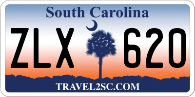 SC license plate ZLX620