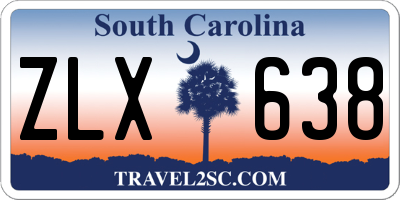 SC license plate ZLX638