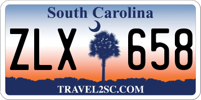 SC license plate ZLX658
