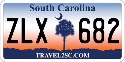 SC license plate ZLX682