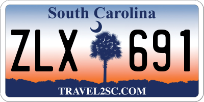 SC license plate ZLX691