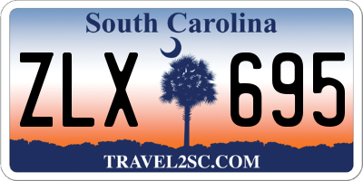 SC license plate ZLX695