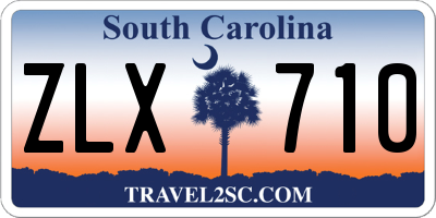 SC license plate ZLX710