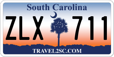 SC license plate ZLX711