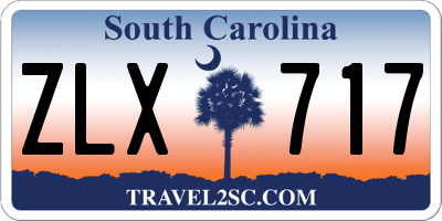 SC license plate ZLX717