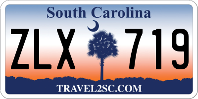 SC license plate ZLX719